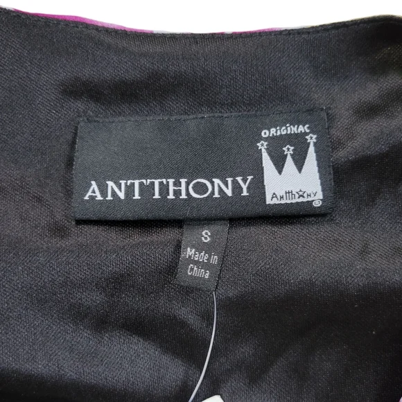 Antthony Kimono Tunic Top‎ Womens Small Floral Japanese Lotus Wrap V Neck Spring - Picture 3 of 14